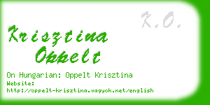 krisztina oppelt business card